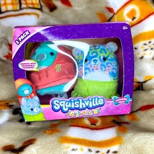 Squishville by Squishmallows 2 pack Lindsay & Miles accessories included.
